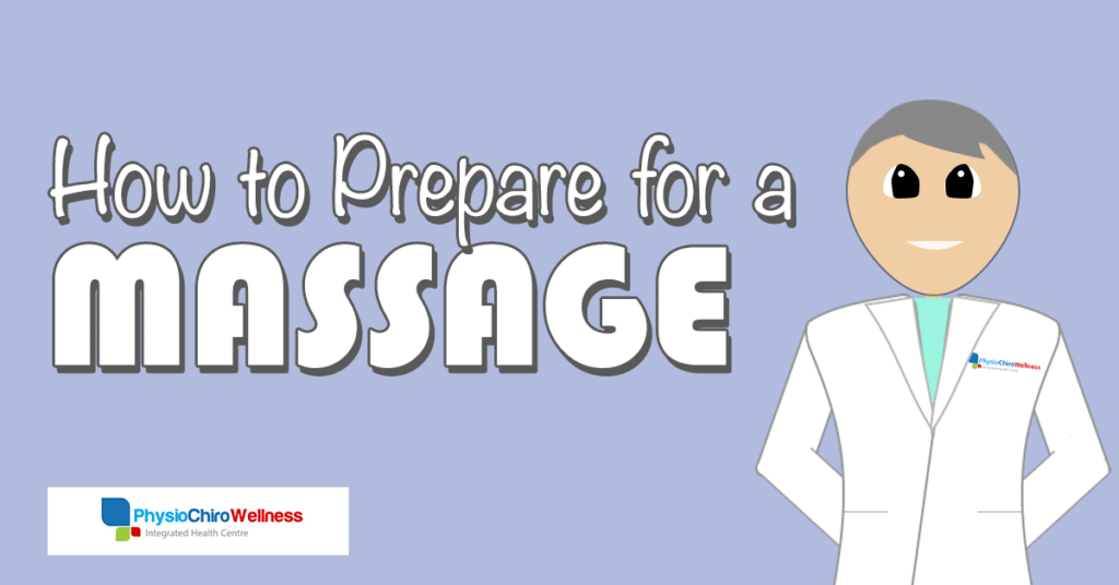 prepare for a massage