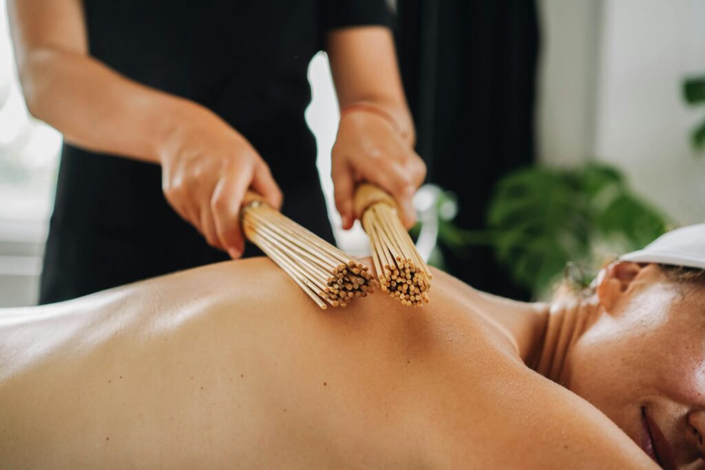 A Person Having a Body Massage therapy