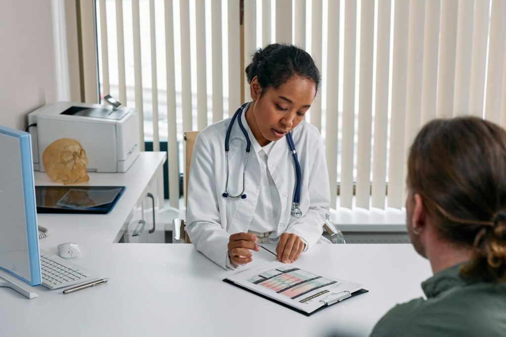 Naturopathic doctor in Vaughan consulting with a patient managing an autoimmune disorder