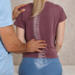 Chiropractor in Vaughan adjusting a patient with scoliosis