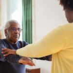 Physiotherapist in Newmarket helping stroke survivor regain mobility