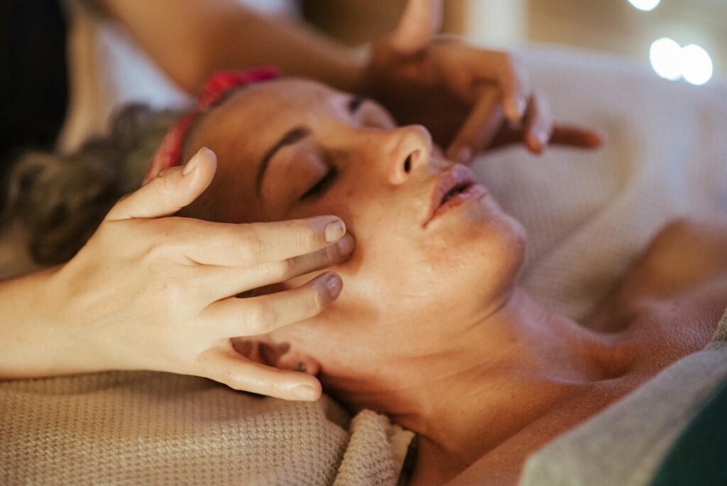 A gentle therapeutic massage session for concussion recovery at a Newmarket clinic