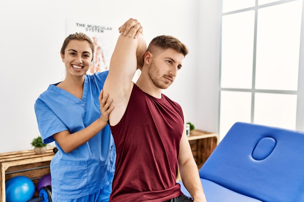 Chiropractor in Newmarket adjusting a patient's spine to help restore mobility for an active lifestyle