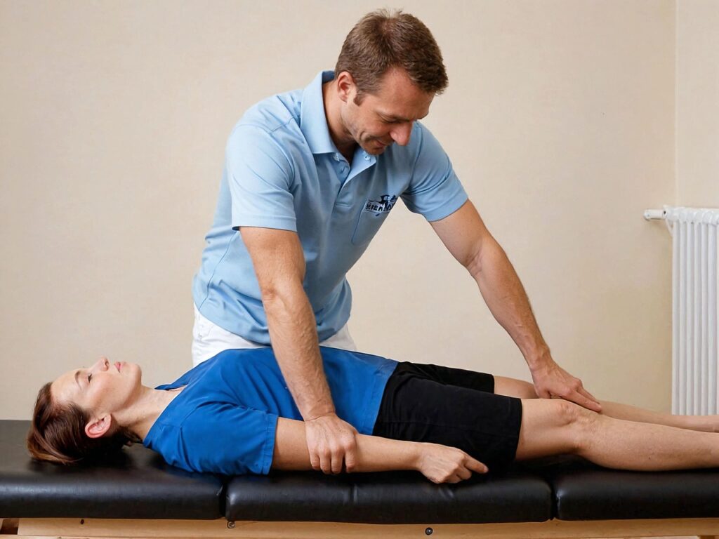 Chiropractor in Newmarket performing adjustments to improve nerve function and gut health