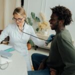 Naturopathic doctor discussing heart health with patient in Newmarket