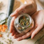 Naturopathic practitioner supporting a client's immune health with natural herbs in Newmarket
