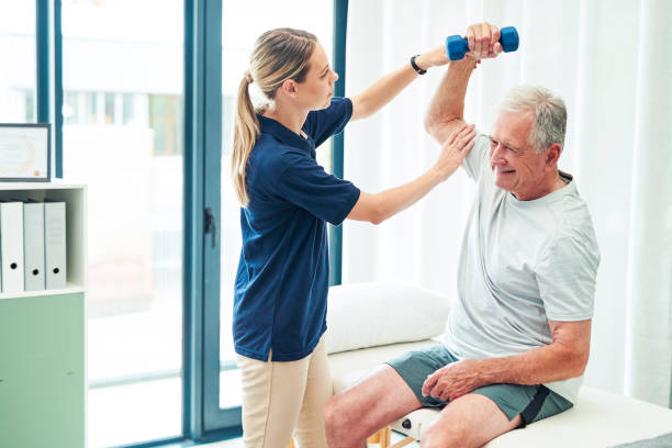 Post-surgical physiotherapy session at PhysioChiroWellness in Newmarket