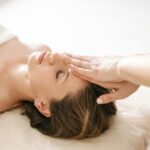 Woman receiving relaxing massage therapy in Vaughan clinic