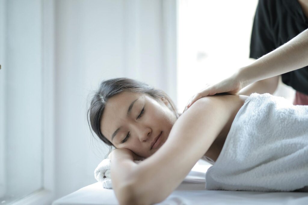 A gentle therapeutic massage session for fibromyalgia relief at PhysioChiroWellness in Newmarket
