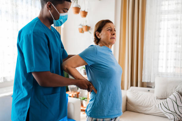 Chiropractor in Vaughan performing spinal adjustment to relieve sciatica pain in lower back