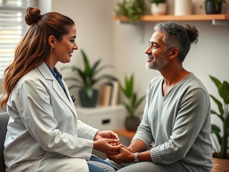 Naturopathic doctor in Vaughan consulting with patient about holistic treatment options