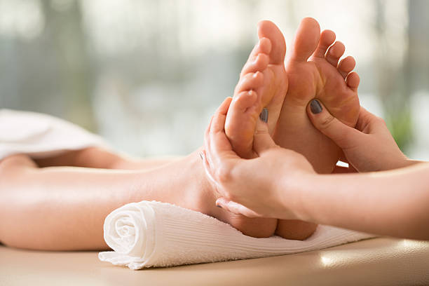 Reflexology massage therapy session in Vaughan