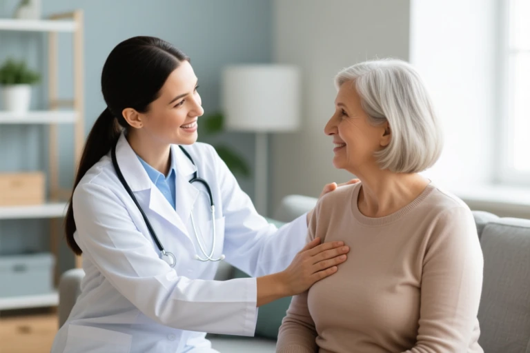 Naturopath in Vaughan supporting a patient during menopause care