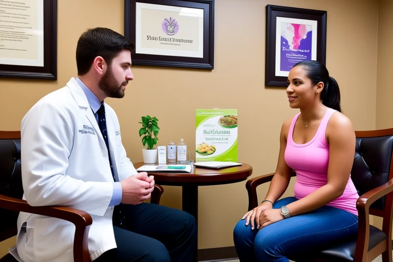 Naturopathic doctor in Newmarket consulting with a patient about holistic treatments